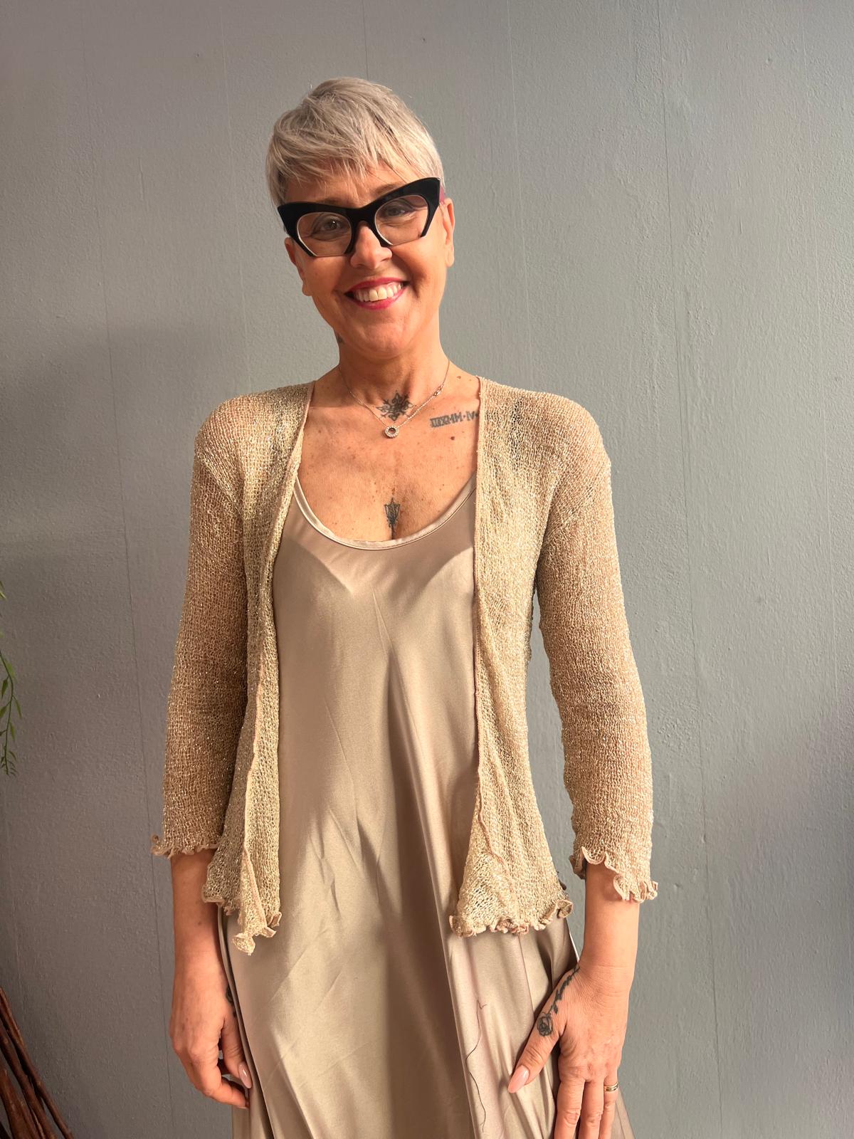 CARDIGAN LUREX