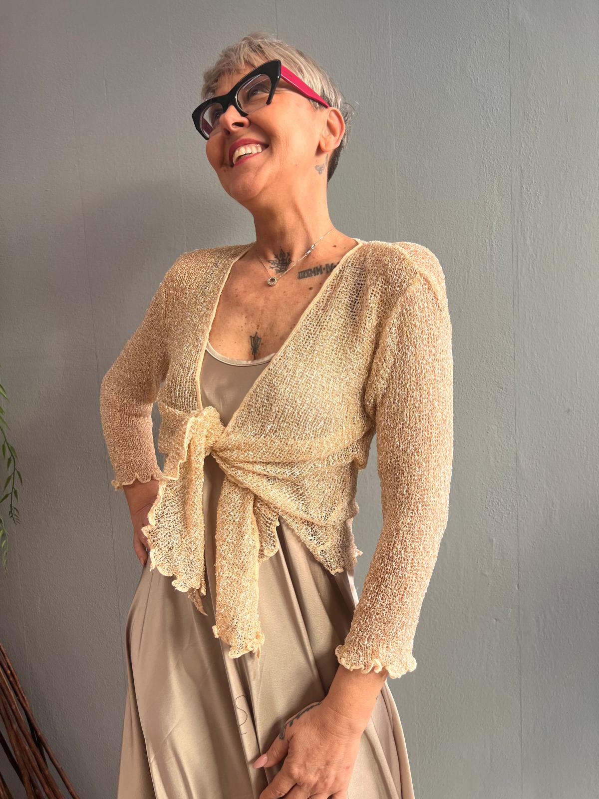 CARDIGAN LUREX