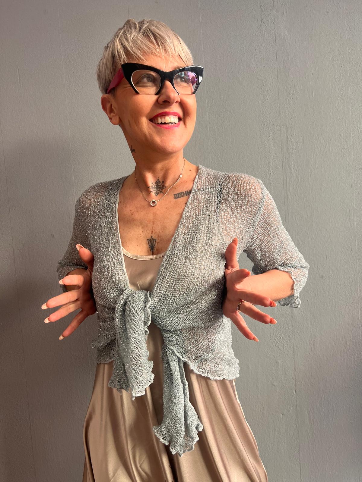 CARDIGAN LUREX